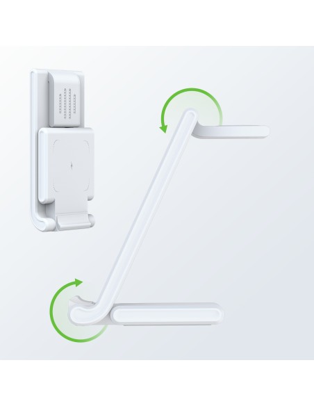 „Trys viename“ belaidis įkroviklis skirtas „Qi 15W“ telefonams ir „Samsung Galaxy Duzzona W10-S“ išmaniesiems laikrodžia...