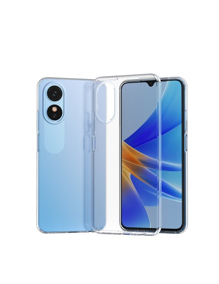 Itin skaidrus 0,5 mm dėklas, skirtas Oppo A17 plonam dangčiui, skaidrus