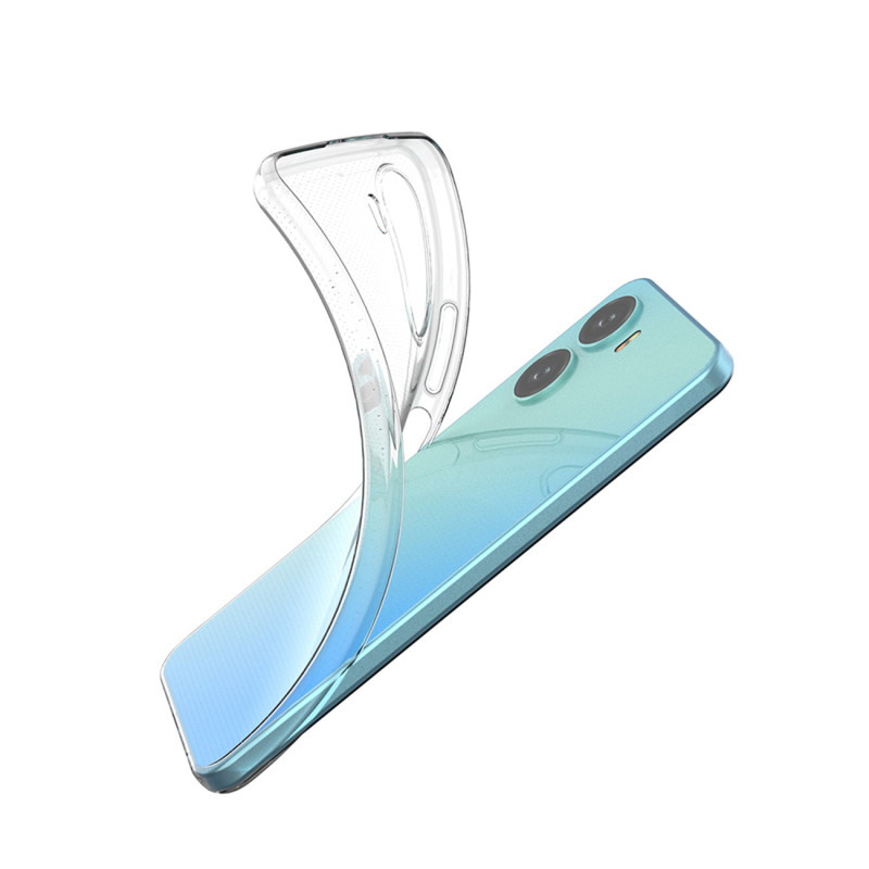 Itin skaidrus 0,5 mm dėklas, skirtas Vivo Y16 / Vivo Y02s plonu dangteliu, skaidrus