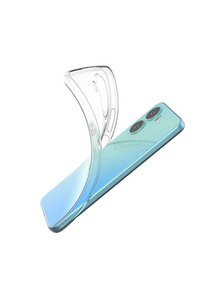 Itin skaidrus 0,5 mm dėklas, skirtas Vivo Y16 / Vivo Y02s plonu dangteliu, skaidrus Itin skaidrus 0,5 mm dėklas, skirtas Vivo Y16 / Vivo Y02s plonu dangteliu, skaidrus