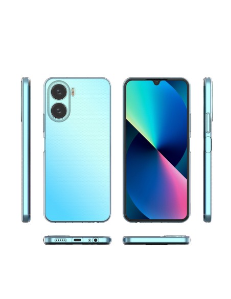 Itin skaidrus 0,5 mm dėklas, skirtas Vivo Y16 / Vivo Y02s plonu dangteliu, skaidrus Itin skaidrus 0,5 mm dėklas, skirtas Vivo Y16 / Vivo Y02s plonu dangteliu, skaidrus