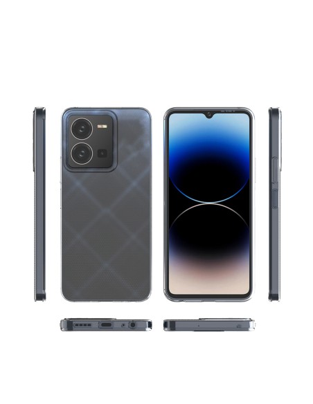 Itin skaidrus 0,5 mm dėklas, skirtas Vivo Y35 / Vivo Y22 / Vivo Y22s plonu dangteliu, skaidrus