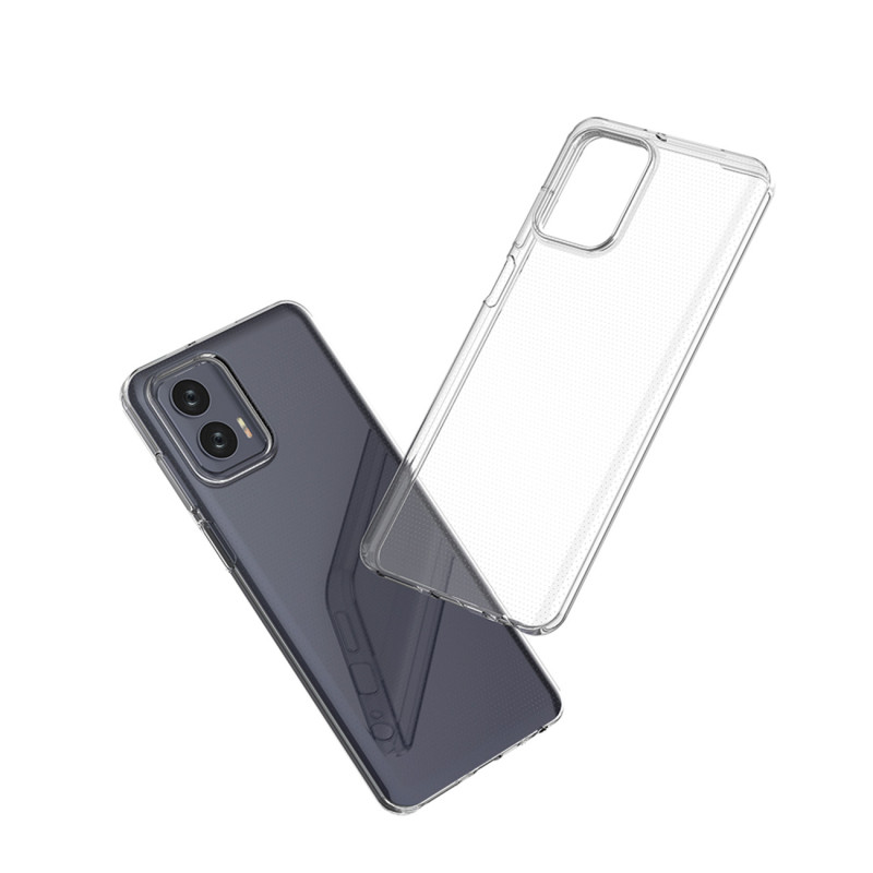 Itin skaidrus 0,5 mm dėklas, skirtas Motorola Moto G73 5G plonu dangteliu, skaidrus
