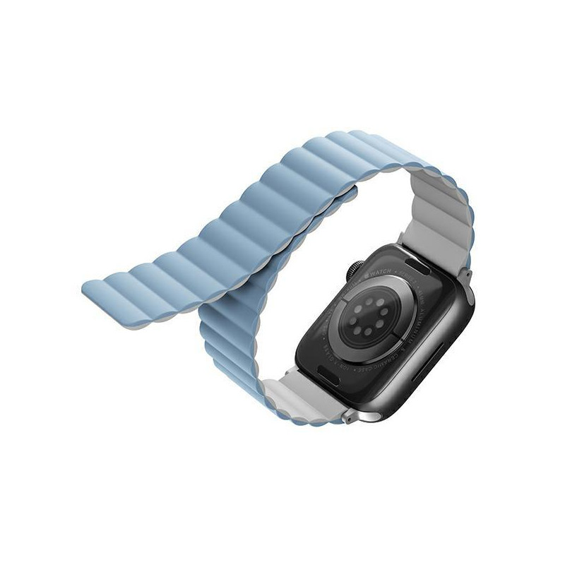 Uniq Revix dirželis, skirtas Apple Watch 1/ 2/ 3/ 4/ 5/ 6/ 7/ 8/ SE/ SE2/ Ultra 42/ 44/ 45/ 49mm – balta ir mėlyna Uniq Revix dirželis, skirtas Apple Watch 1/ 2/ 3/ 4/ 5/ 6/ 7/ 8/ SE/ SE2/ Ultra 42/ 44/ 45/ 49mm – balta ir mėlyna