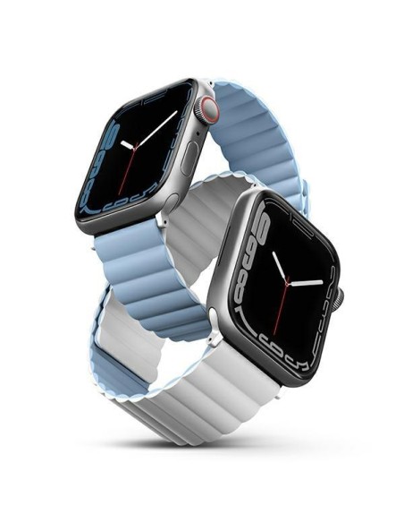 Uniq Revix dirželis, skirtas Apple Watch 1/ 2/ 3/ 4/ 5/ 6/ 7/ 8/ SE/ SE2/ Ultra 42/ 44/ 45/ 49mm – balta ir mėlyna Uniq Revix dirželis, skirtas Apple Watch 1/ 2/ 3/ 4/ 5/ 6/ 7/ 8/ SE/ SE2/ Ultra 42/ 44/ 45/ 49mm – balta ir mėlyna