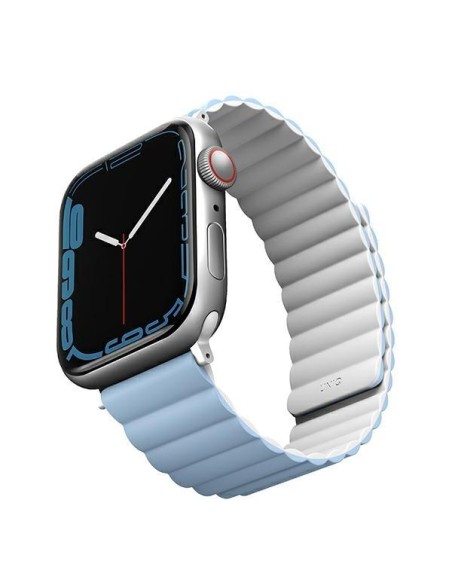 Uniq Revix dirželis, skirtas Apple Watch 1/ 2/ 3/ 4/ 5/ 6/ 7/ 8/ SE/ SE2/ Ultra 42/ 44/ 45/ 49mm – balta ir mėlyna Uniq Revix dirželis, skirtas Apple Watch 1/ 2/ 3/ 4/ 5/ 6/ 7/ 8/ SE/ SE2/ Ultra 42/ 44/ 45/ 49mm – balta ir mėlyna