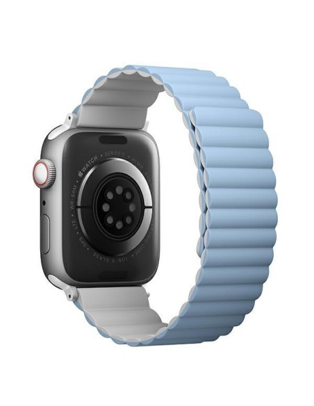 Uniq Revix dirželis, skirtas Apple Watch 1/ 2/ 3/ 4/ 5/ 6/ 7/ 8/ SE/ SE2/ Ultra 42/ 44/ 45/ 49mm – balta ir mėlyna Uniq Revix dirželis, skirtas Apple Watch 1/ 2/ 3/ 4/ 5/ 6/ 7/ 8/ SE/ SE2/ Ultra 42/ 44/ 45/ 49mm – balta ir mėlyna