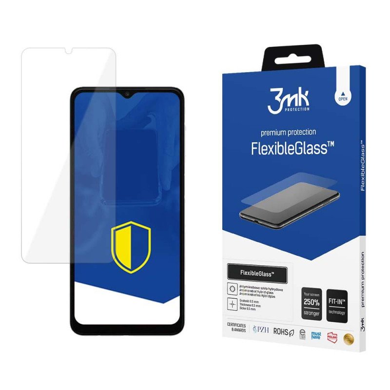 3mk FlexibleGlass™ hibridinis stiklas, skirtas Samsung Galaxy A04s 3mk FlexibleGlass™ hibridinis stiklas, skirtas Samsung Galaxy A04s