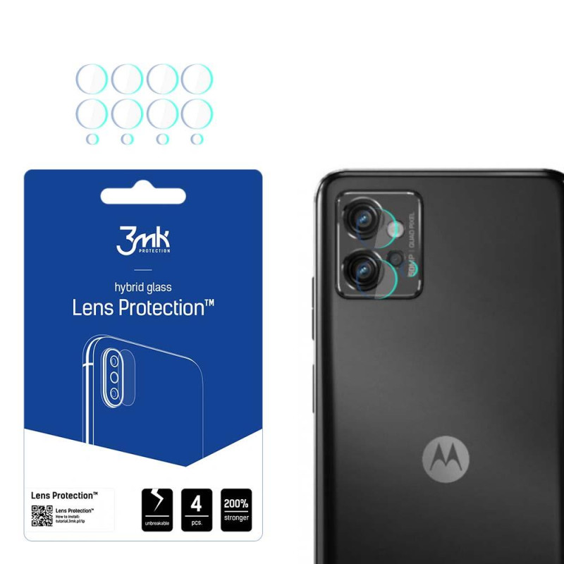 3mk Lens Protection™ hibridinis fotoaparato stiklas, skirtas Motorola Moto G32