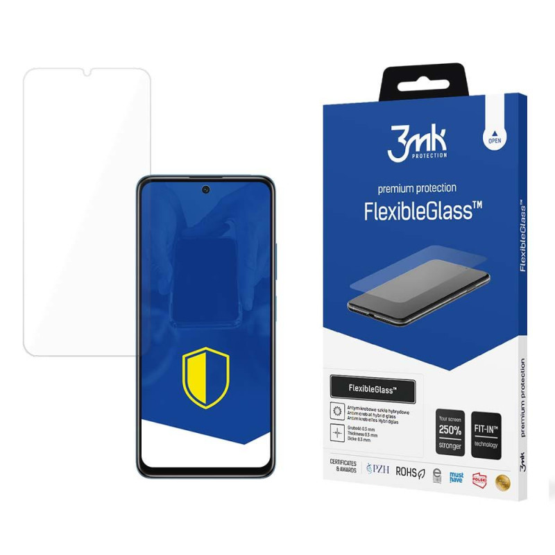3mk FlexibleGlass™ hibridinis stiklas ant Xiaomi Poco M4 5G