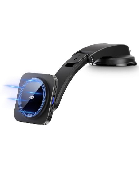 ESR Halolock Low Arm Magnetinis laikiklis su MagSafe įkrovikliu automobilio kabinai - juodas ESR Halolock Low Arm Magnetinis laikiklis su MagSafe įkrovikliu automobilio kabinai - juodas