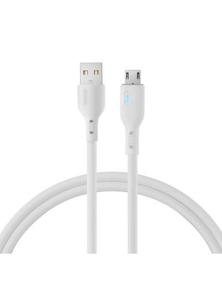 USB – mikro USB laidas 2.4A 1.2m Joyroom S-UM018A13 – baltas