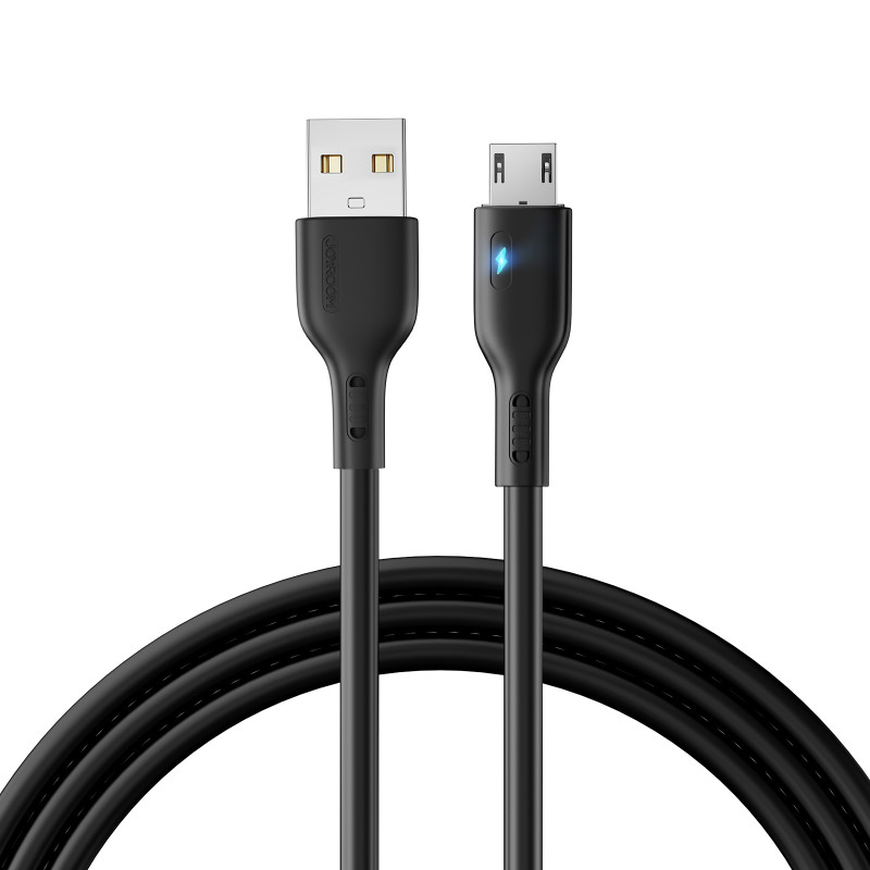USB - mikro USB laidas 2.4A 2m Joyroom S-UM018A13 - juodas USB - mikro USB laidas 2.4A 2m Joyroom S-UM018A13 - juodas