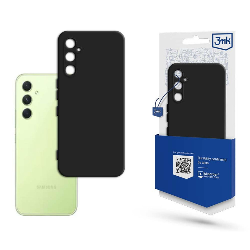 3mk matinis dėklas, skirtas Samsung Galaxy A34 5G – juodas