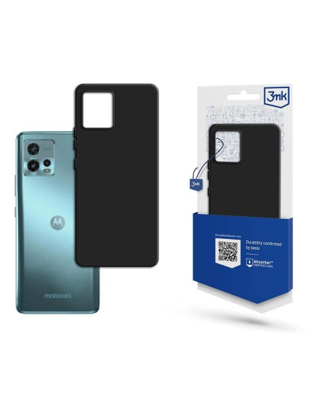 3mk matinis dėklas, skirtas Motorola Moto G72 – juodas 3mk matinis dėklas, skirtas Motorola Moto G72 – juodas