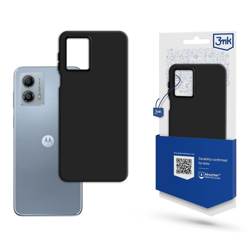 3mk matinis dėklas, skirtas Motorola Moto G53 – juodas