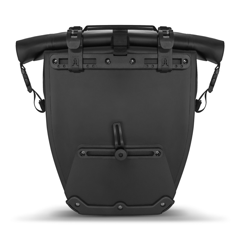 Vandeniui atsparus dviračio krepšys bagažo lentynai 25l raudonas