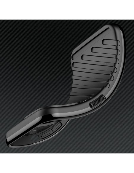 Thunder Case dėklas Samsung Galaxy A24 4G silikoniniu šarvuotu dangteliu juodas