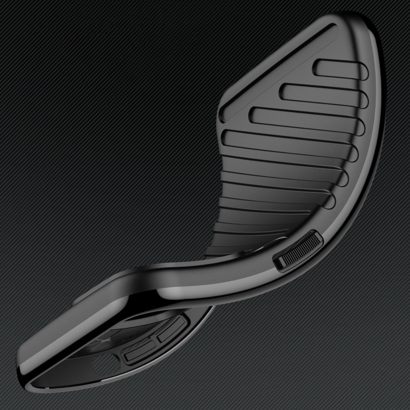 Thunder Case dėklas Xiaomi Redmi Note 12 Pro+ silikoniniu šarvuotu dangteliu, juodas