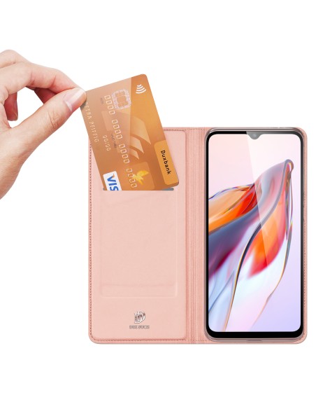 „Dux Ducis Skin Pro“ dėklas, skirtas „Xiaomi Redmi 11A“ / „Poco C55“ / „Redmi 12C“ atverčiamas dangtelis kortelės pinigi...