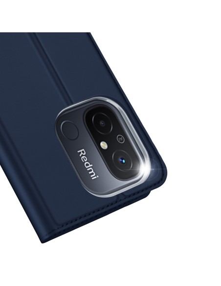 „Dux Ducis Skin Pro“ dėklas, skirtas „Xiaomi Redmi 11A“ / „Poco C55“ / „Redmi 12C“ dangtelis su „Flip Card“ piniginės st...