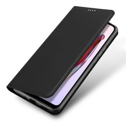 „Dux Ducis Skin Pro“ dėklas, skirtas „Xiaomi Redmi 11A“ / „Poco C55“ / „Redmi 12C“ dangtelis su „Flip Card“ piniginės st...