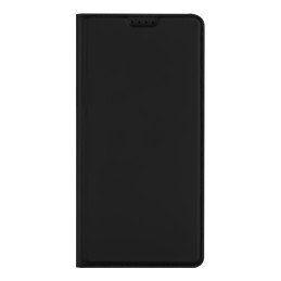 Dux Ducis Skin Pro dėklas, skirtas Huawei nova Y61 atverčiamas dangtelis kortelės piniginės stovas juodas