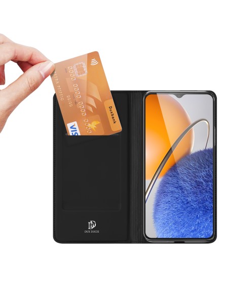 Dux Ducis Skin Pro dėklas, skirtas Huawei nova Y61 atverčiamas dangtelis kortelės piniginės stovas juodas Dux Ducis Skin Pro dėklas, skirtas Huawei nova Y61 atverčiamas dangtelis kortelės piniginės stovas juodas