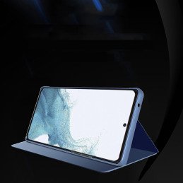 Clear View Case dėklas, skirtas Samsung Galaxy A24 4G dangteliu su rožinės spalvos atvartu
