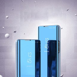 Clear View Case dėklas, skirtas Samsung Galaxy A24 4G dangtelis su mėlynu atvartu