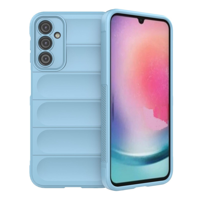 Magic Shield Case dėklas, skirtas Samsung Galaxy A24 4G lankstus šarvuotas dangtelis šviesiai mėlynas Magic Shield Case dėklas, skirtas Samsung Galaxy A24 4G lankstus šarvuotas dangtelis šviesiai mėlynas
