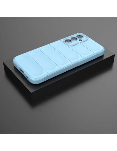 Magic Shield Case dėklas, skirtas Samsung Galaxy A24 4G lankstus šarvuotas dangtelis šviesiai mėlynas