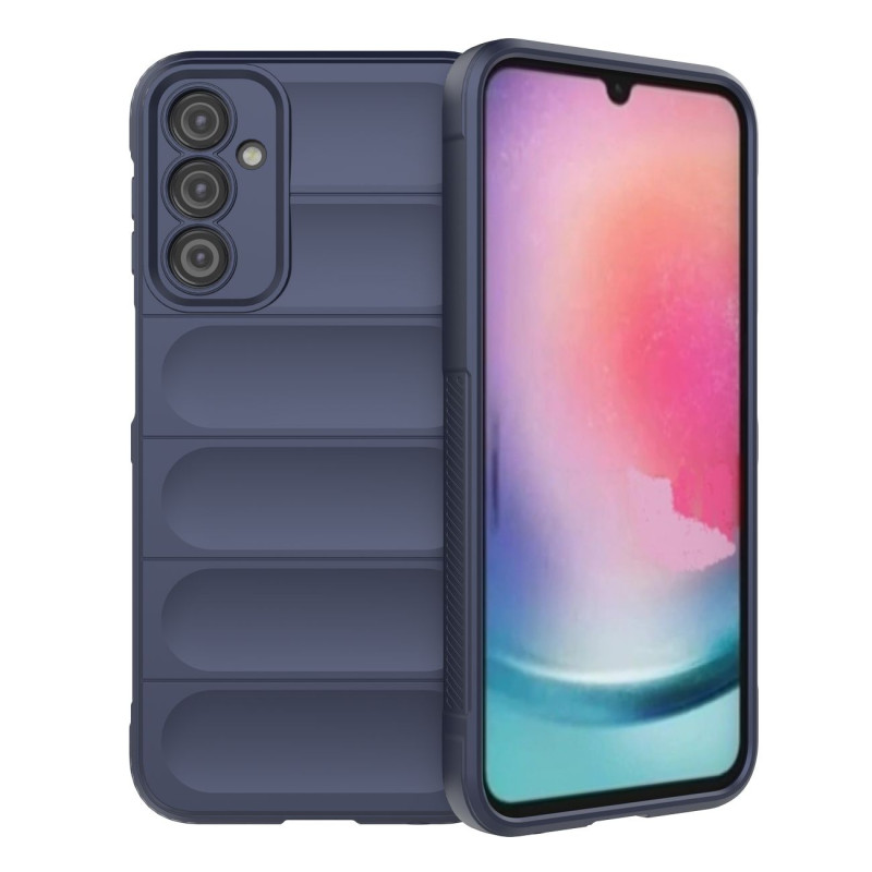 Magic Shield Case dėklas Samsung Galaxy A24 4G lankstus šarvuotas dangtelis mėlynas