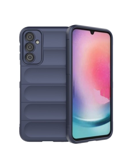 Magic Shield Case dėklas Samsung Galaxy A24 4G lankstus šarvuotas dangtelis mėlynas