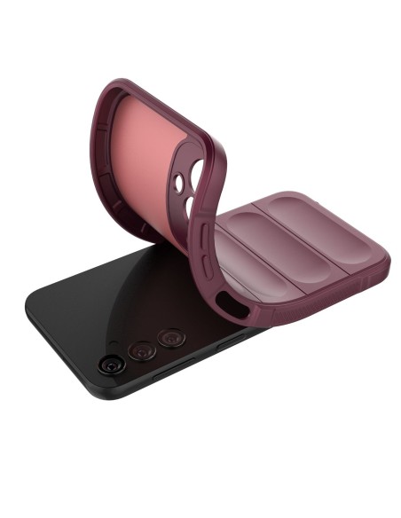 Magic Shield Case Samsung Galaxy A24 4G lankstus šarvuotas dangtelis, bordo Magic Shield Case Samsung Galaxy A24 4G lankstus šarvuotas dangtelis, bordo