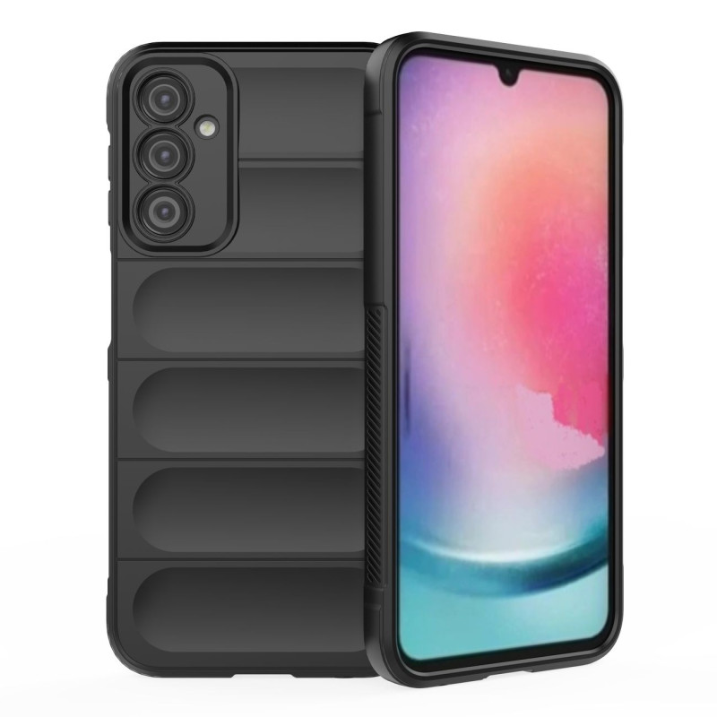 Magic Shield Case dėklas Samsung Galaxy A24 4G lankstus šarvuotas dangtelis juodas