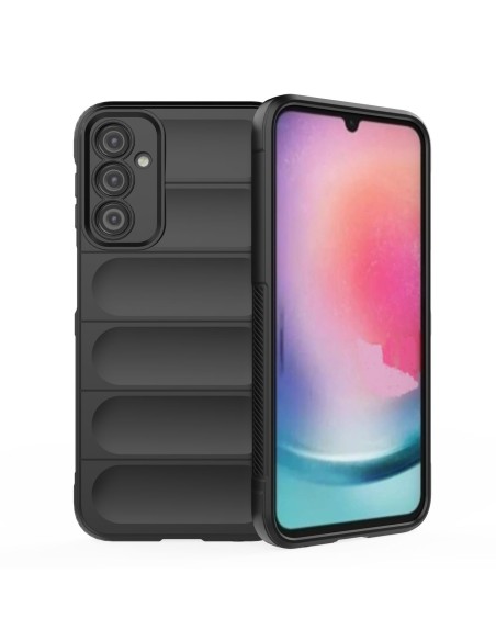 Magic Shield Case dėklas Samsung Galaxy A24 4G lankstus šarvuotas dangtelis juodas Magic Shield Case dėklas Samsung Galaxy A24 4G lankstus šarvuotas dangtelis juodas