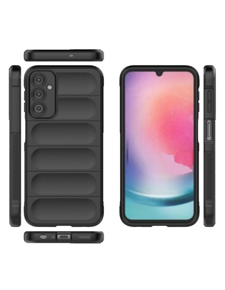 Magic Shield Case dėklas Samsung Galaxy A24 4G lankstus šarvuotas dangtelis juodas Magic Shield Case dėklas Samsung Galaxy A24 4G lankstus šarvuotas dangtelis juodas