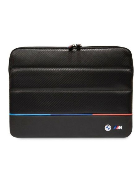 BMW Carbon Tricolor dangtelis 16" nešiojamam kompiuteriui - juodas BMW Carbon Tricolor dangtelis 16" nešiojamam kompiuteriui - juodas
