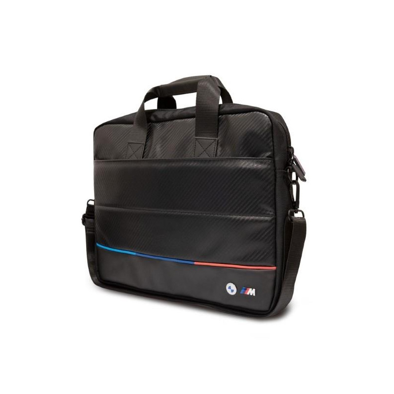 BMW Carbon Tricolor krepšys 16" nešiojamam kompiuteriui - juodas