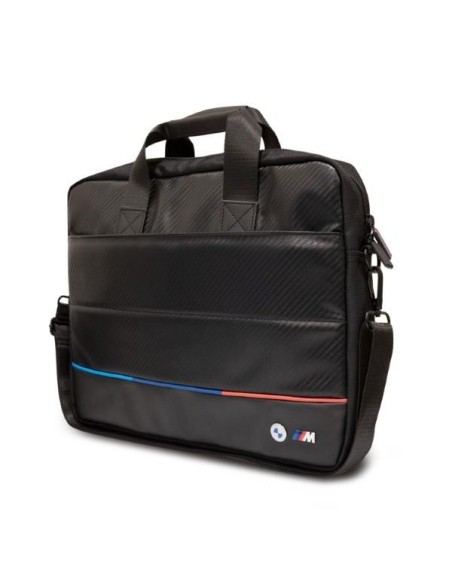 BMW Carbon Tricolor krepšys 16" nešiojamam kompiuteriui - juodas