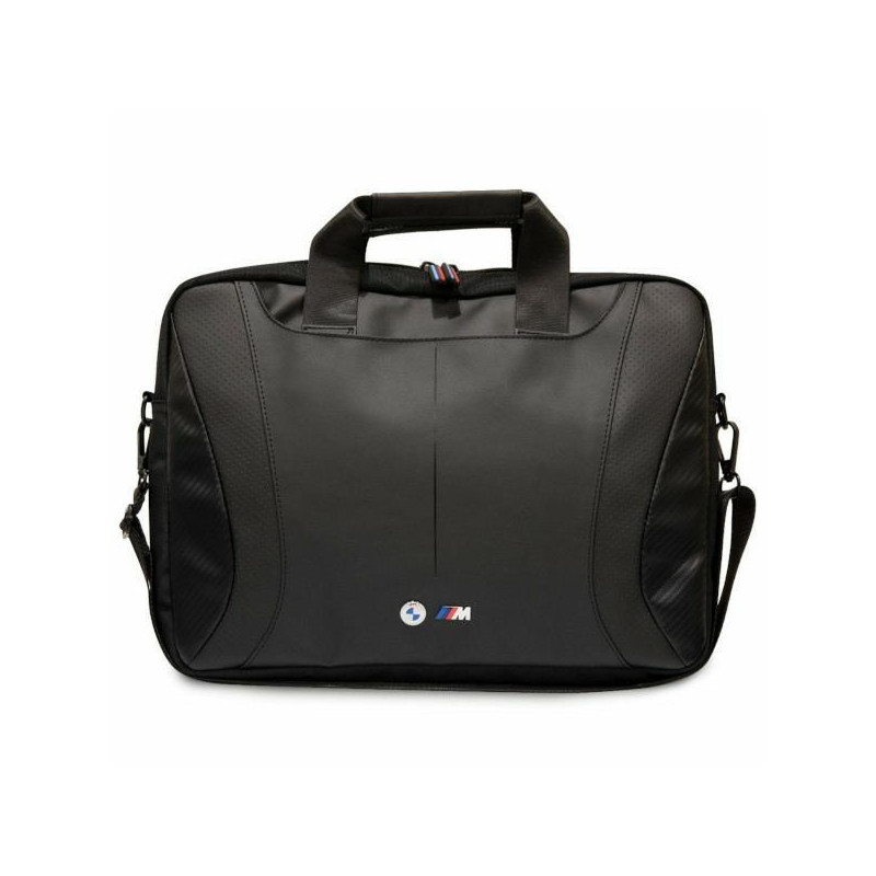 BMW Carbon&Perforated krepšys 16" nešiojamam kompiuteriui - juodas BMW Carbon&Perforated krepšys 16" nešiojamam kompiuteriui - juodas