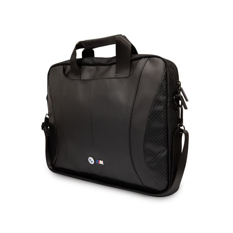 BMW Carbon&Perforated krepšys 16" nešiojamam kompiuteriui - juodas