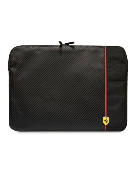 Ferrari Carbon&Smooth dėklas 14" nešiojamam kompiuteriui - juodas Ferrari Carbon&Smooth dėklas 14" nešiojamam kompiuteriui - juodas