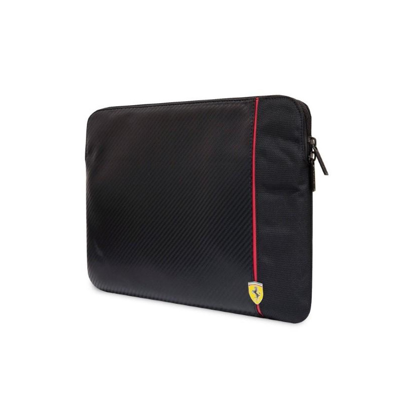 Ferrari Carbon&Smooth dėklas 14" nešiojamam kompiuteriui - juodas