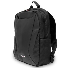 BMW Carbon&Leather Tricolor kuprinė 16" nešiojamam kompiuteriui - juoda
