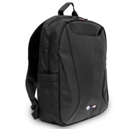 BMW Carbon&Leather Tricolor kuprinė 16" nešiojamam kompiuteriui - juoda