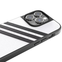 Adidas OR Molded Case PU iPhone 14 Pro - balta ir juoda
