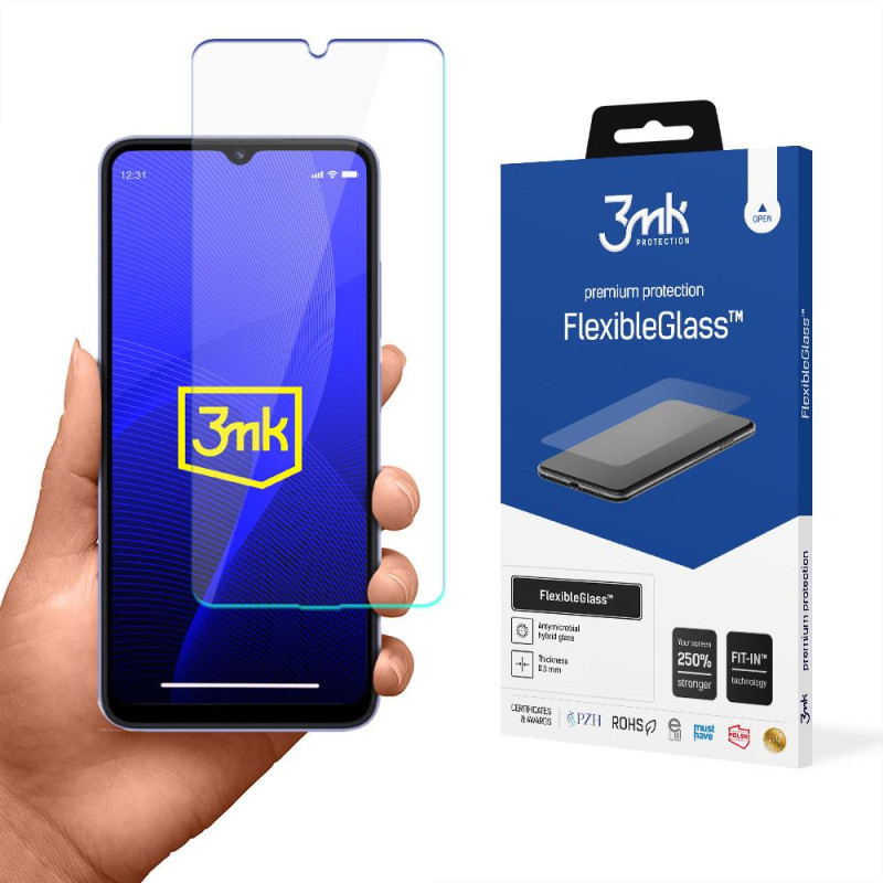 3mk FlexibleGlass™ hibridinis stiklas ant Xiaomi Redmi 12C