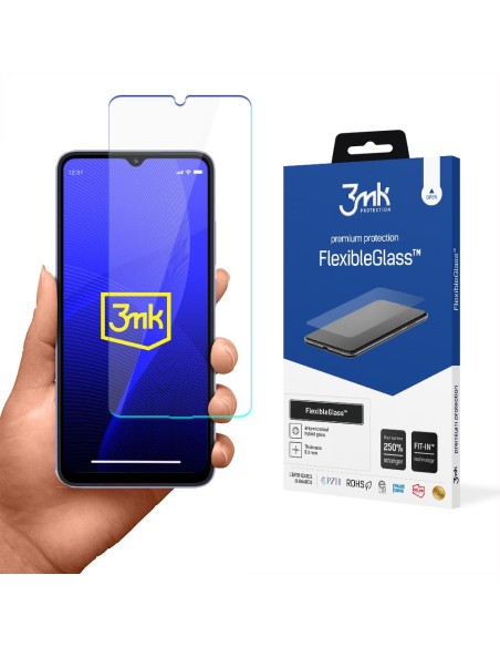 3mk FlexibleGlass™ hibridinis stiklas ant Xiaomi Redmi 12C 3mk FlexibleGlass™ hibridinis stiklas ant Xiaomi Redmi 12C